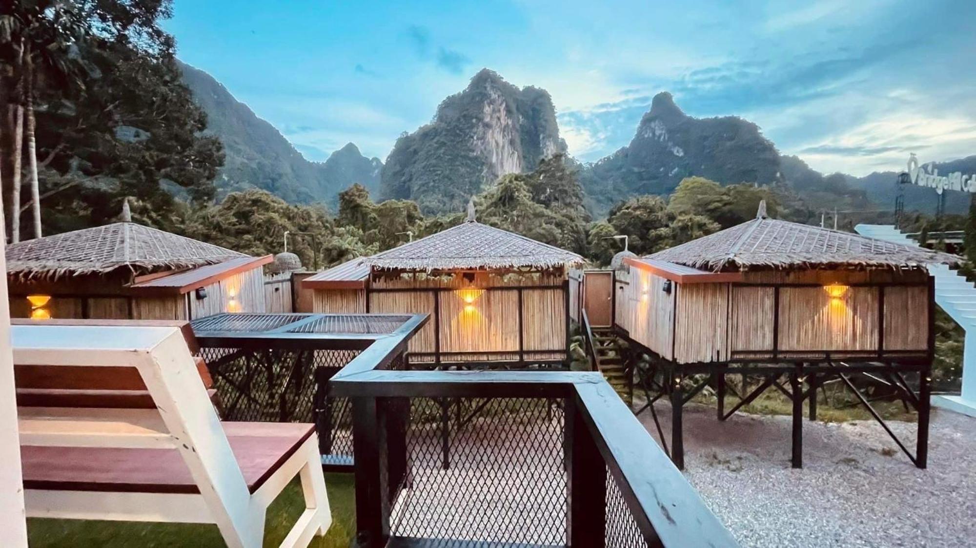 فندق Bridge Hill Cafe Glamping Khao Sok National Park المظهر الخارجي الصورة